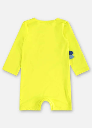 Up Baby - Macaquinho Bebê Menino com Fps +50 Amarelo - UP BABY