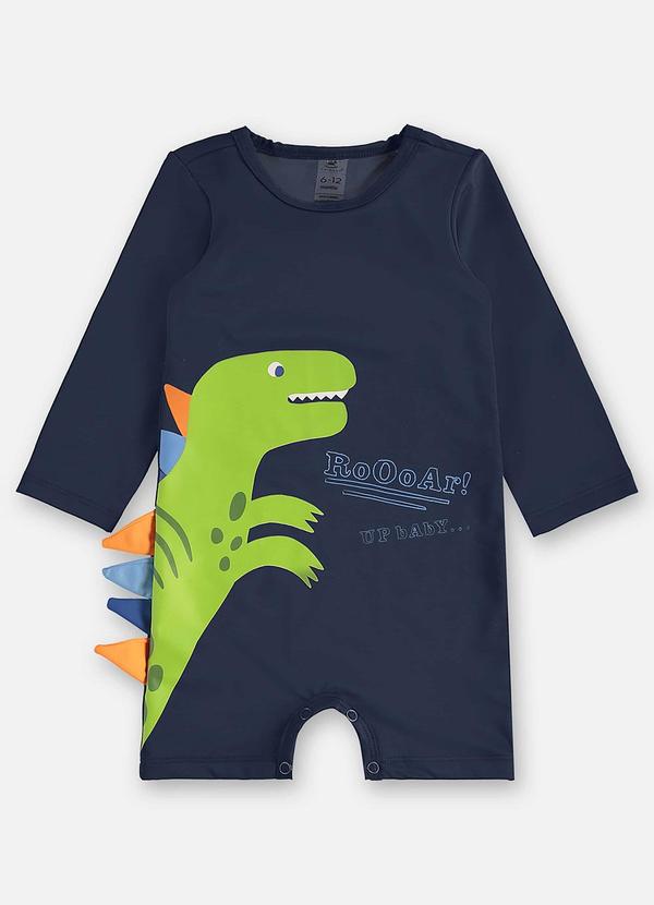 Up Baby - Macaquinho Bebê Menino com Fps +50 Azul