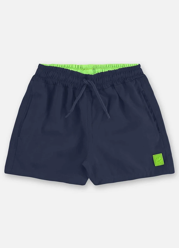 Up Baby - Short Microfibra Infantil Menino Azul