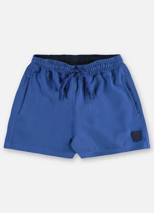 Up Baby - Short Microfibra Infantil Menino Azul - UP BABY