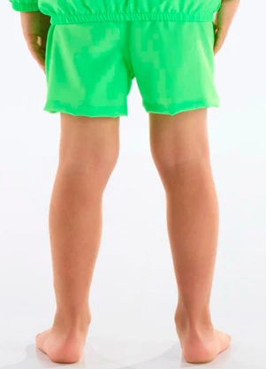 Up Baby - Short Microfibra Infantil Menino Verde - UP BABY