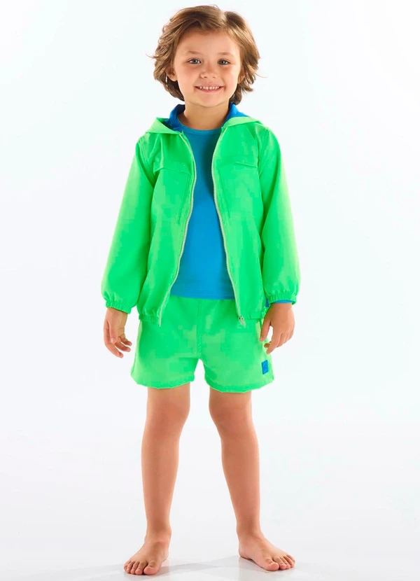 Up Baby - Short Microfibra Infantil Menino Verde 3