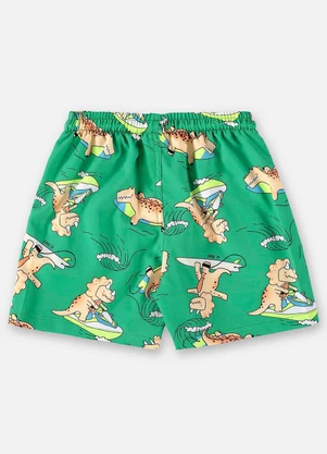 Up Baby - Short para Menino em Microfibra Verde - UP BABY