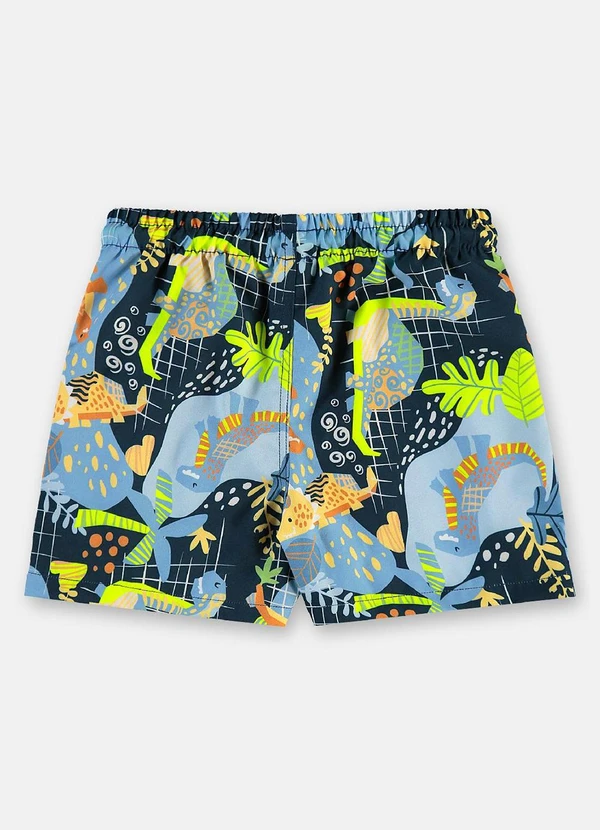 Up Baby - Short Praia Microfibra Forrada Azul 2