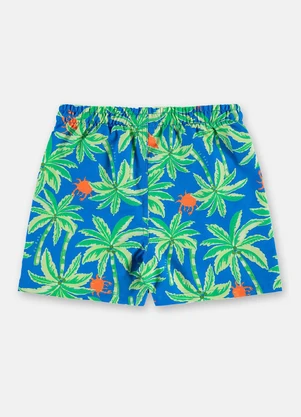 Up Baby - Short Praia Microfibra Forrada Azul - UP BABY