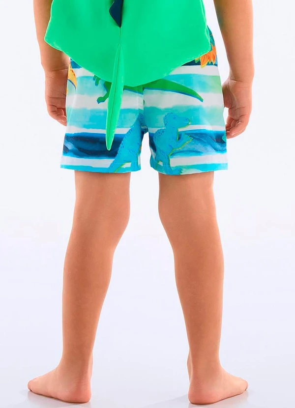 Up Baby - Shorts Infantil Masculino Microfibra Azul 2