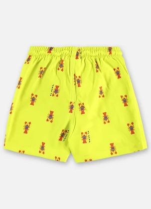 Up Baby - Shorts Infantil Masculino Microfibra Verde - UP BABY
