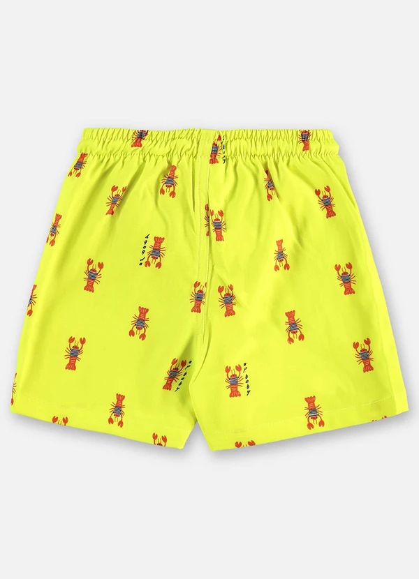 Up Baby - Shorts Infantil Masculino Microfibra Verde 2