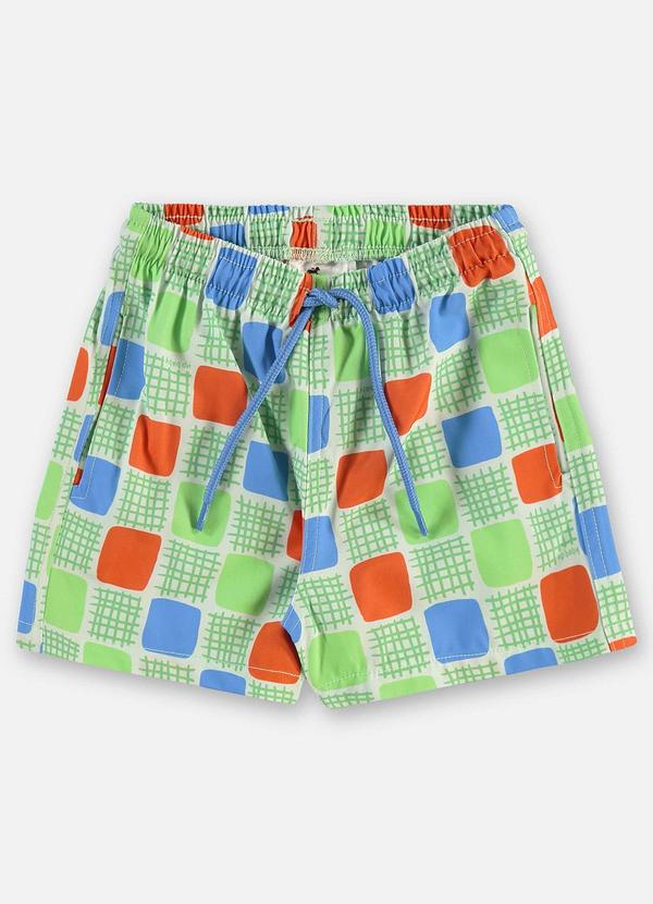 Up Baby - Shorts Infantil Masculino Microfibra Verde