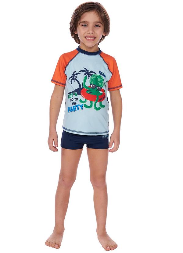 Mormaii - Sunga 4 a 10 Anos Infantil Boxer Azul