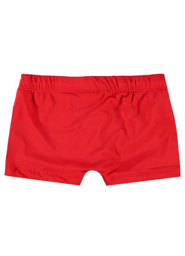 Quimby - Sunga Boxer com Proteção Fps+50 Vermelho 2
