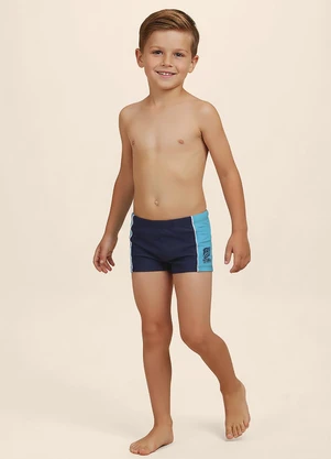 Malwee Kids - Sunga Boxer Feel The Wave Uv Azul Marinho - MALWEE KIDS