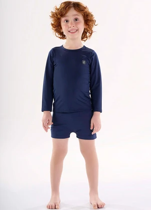Up Baby - Sunga Boxer Infantil com Fps+50 Azul - UP BABY