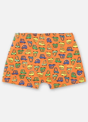 Up Baby - Sunga Boxer Infantil com Fps+50 Laranja - UP BABY