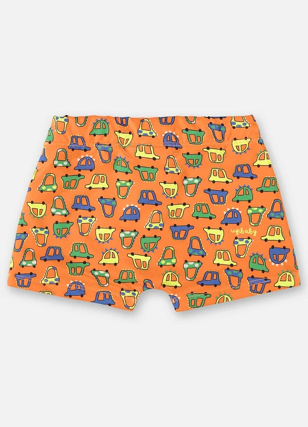Up Baby - Sunga Boxer Infantil com Fps+50 Laranja 2