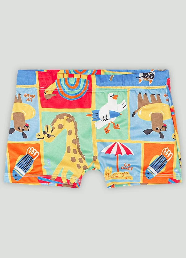 Up Baby - Sunga Boxer Infantil com Fps+50 Up Baby Azul