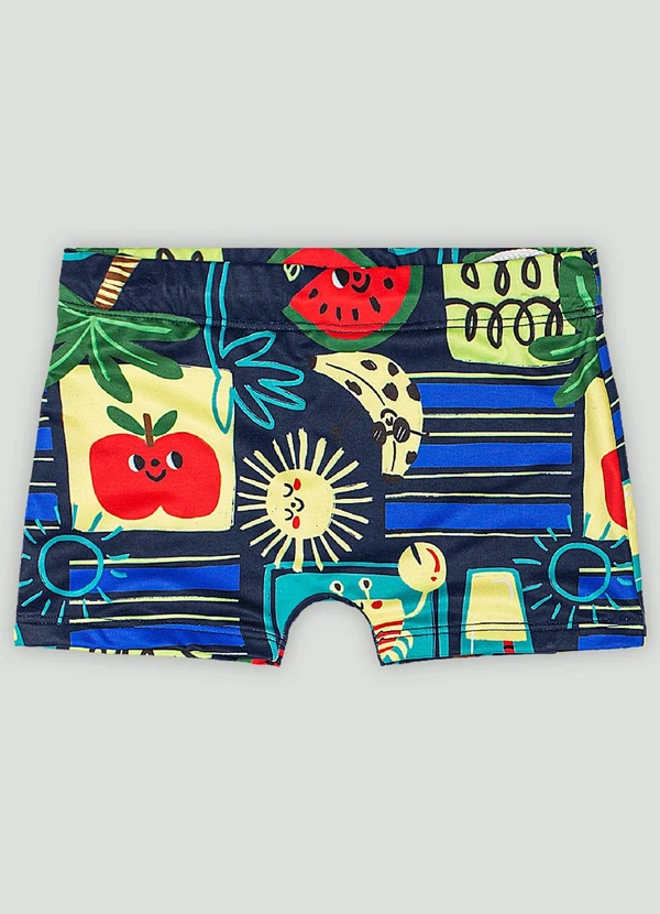 Up Baby - Sunga Boxer Infantil com Fps+50 Up Baby Azul