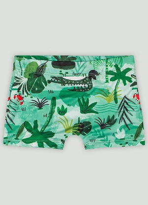 Up Baby - Sunga Boxer Infantil com Fps+50 Verde - UP BABY
