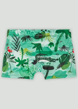 Up Baby - Sunga Boxer Infantil com Fps+50 Verde - UP BABY