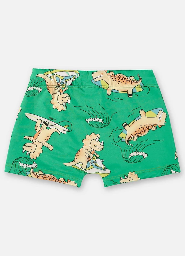 Up Baby - Sunga Boxer Infantil com Fps+50 Verde 2