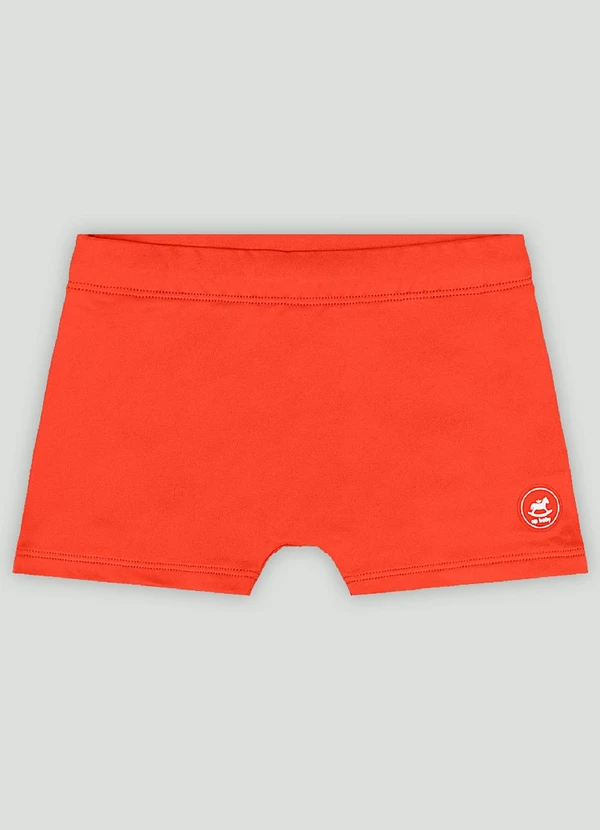 Up Baby - Sunga Boxer Infantil em Malha Up Baby Laranja