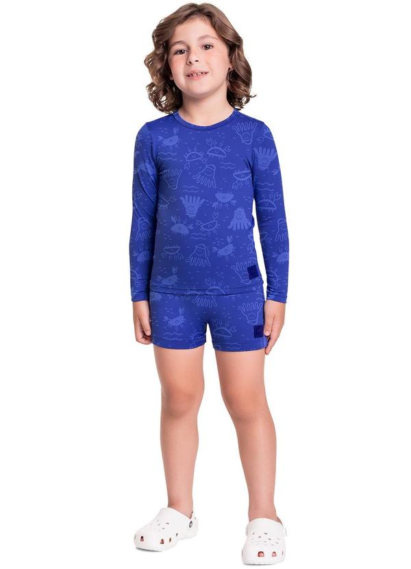Quimby - Sunga Boxer Infantil Fps +50 Azul 2