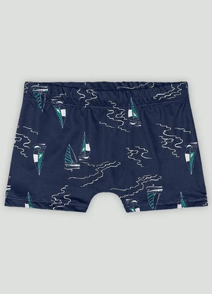 Sunga Boxer Infantil Fps+50 Quimby Azul - QUIMBY