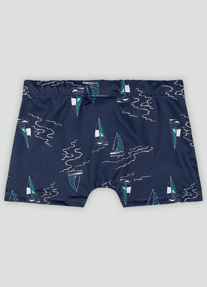 Sunga Boxer Infantil Fps+50 Quimby Azul - QUIMBY
