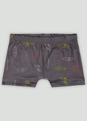 Sunga Boxer Infantil Fps+50 Quimby Cinza - QUIMBY