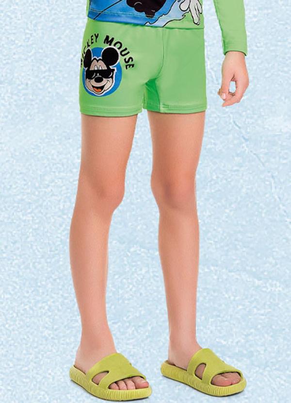 Fakini Kids - Sunga Boxer Mickey Verde 1