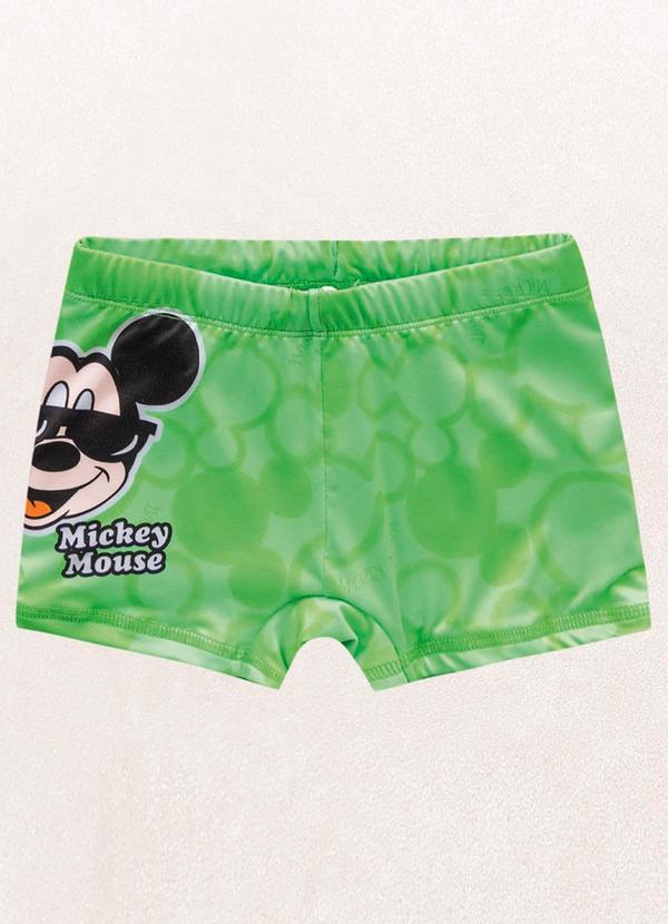 Fakini Kids - Sunga Boxer Mickey Verde