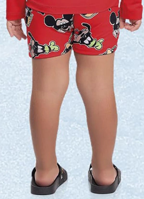 Fakini Kids - Sunga Boxer Mickey Vermelho 2