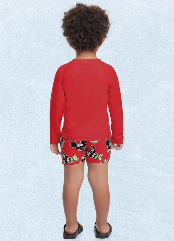 Fakini Kids - Sunga Boxer Mickey Vermelho 4