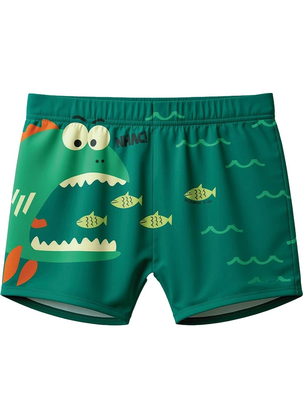 Malwee Kids - Sunga Boxer Peixes Uv Verde Turquesa 3
