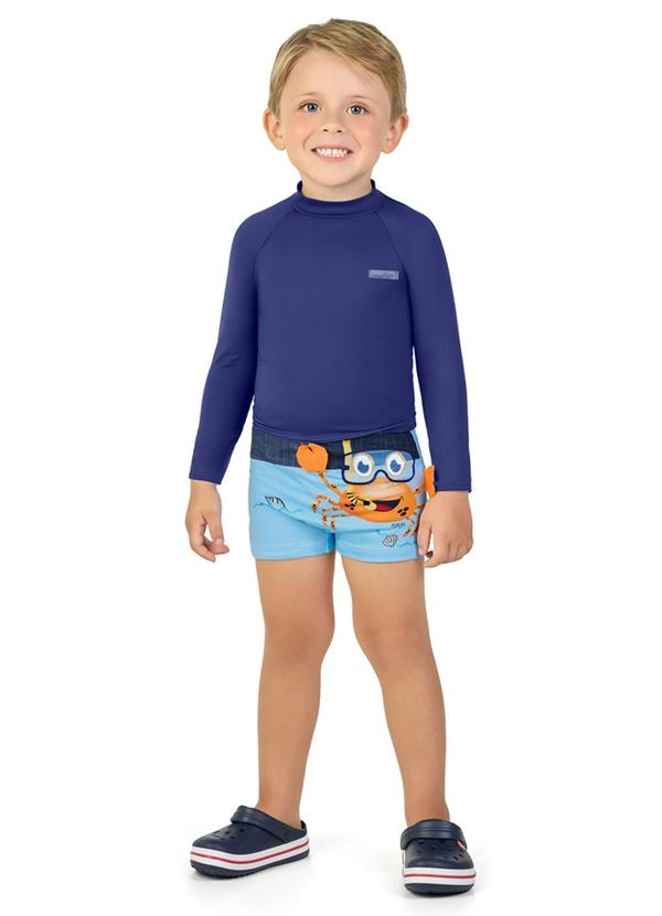 Marlan - Sunga em Malha Proteção Uv Azul 2