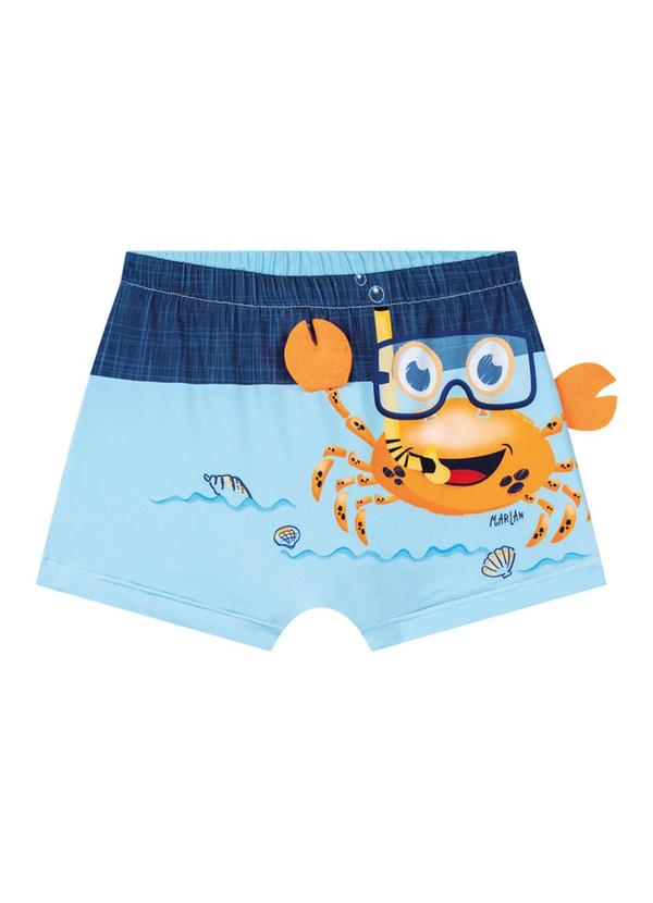 Marlan - Sunga em Malha Proteção Uv Azul 3