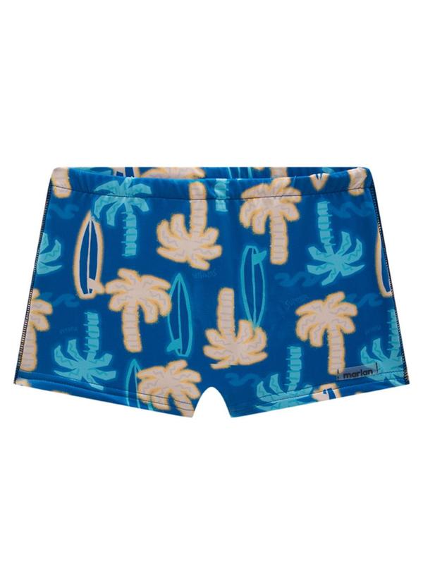 Marlan - Sunga em Malha Proteção Uv Summer Vibes Azul