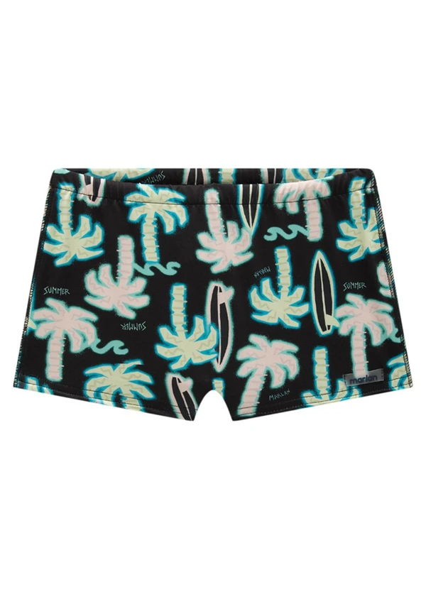 Marlan - Sunga em Malha Proteção Uv Summer Vibes Preto 3