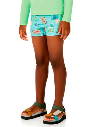 Marlan - Sunga Estampada Proteção Uv Verde - MARLAN