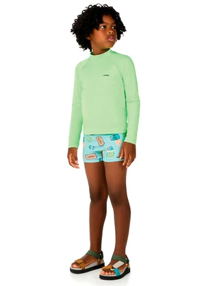Marlan - Sunga Estampada Proteção Uv Verde - MARLAN