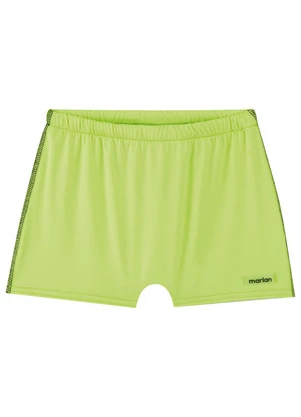Marlan - Sunga Infantil Menino em Malha Proteção Uv Verde - MARLAN