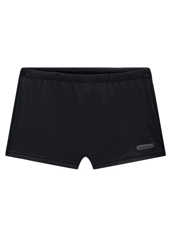 Marlan - Sunga Menino em Malha Proteção Uv Preto