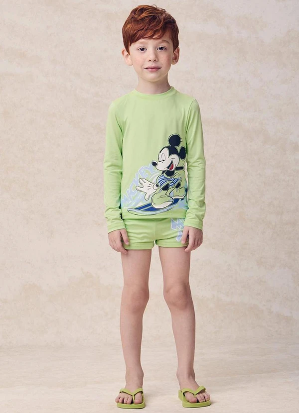 Youccie - Sunga Soft Lime do Mickey Mouse Verde 3