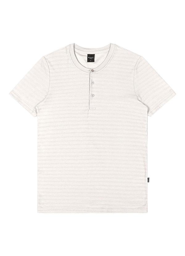 Rezzato - Bata Gola Henley Teen Masculino Branco 1