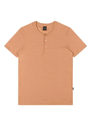 Outlet - Bata Gola Henley Teen Masculino Marrom - OUTLET