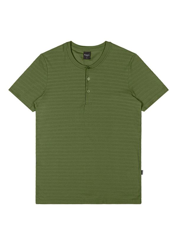 Rezzato - Bata Gola Henley Teen Masculino Verde