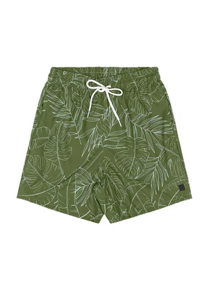 Outlet - Bermuda com Estampa Tropical Teen Verde - OUTLET