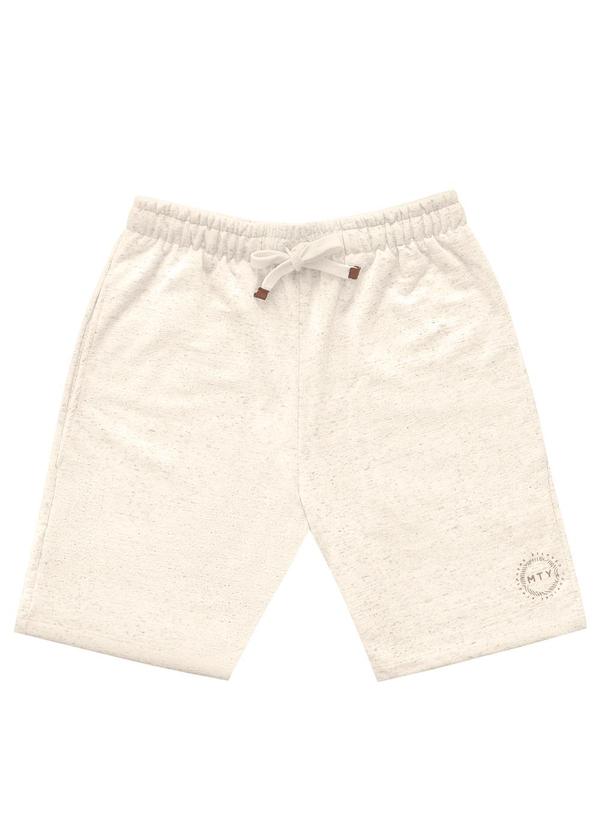 Minty - Bermuda Juvenil em Moletinho Bege