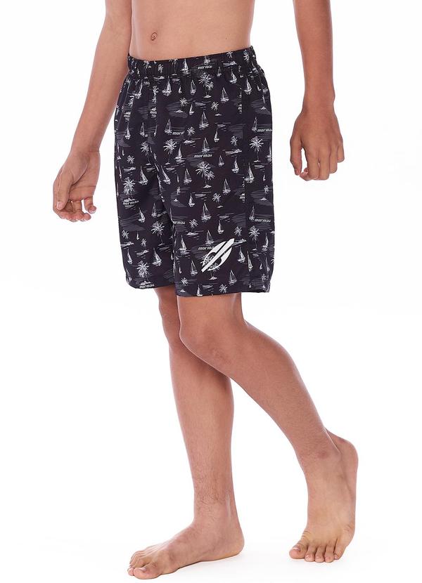 Mormaii - Bermuda Juvenil Preto