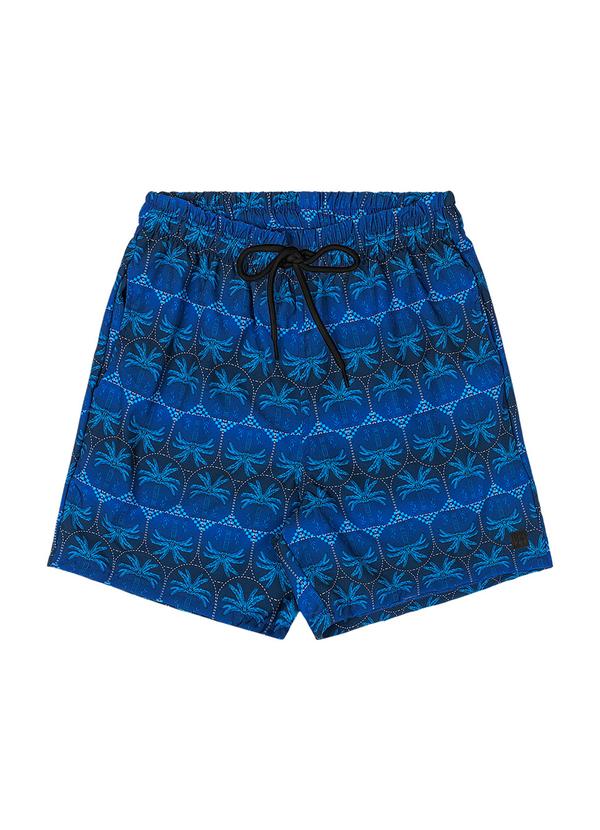 Rezzato - Bermuda Leve Estampada Teen Masculino Azul
